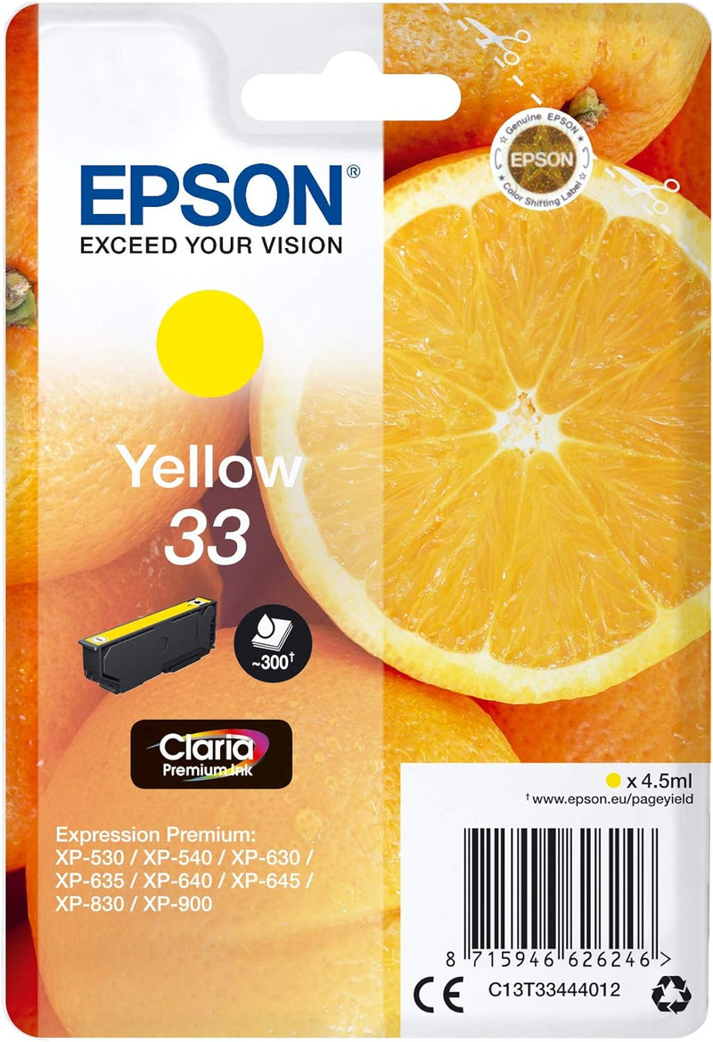 Cartuccia Originale Epson 33 Giallo