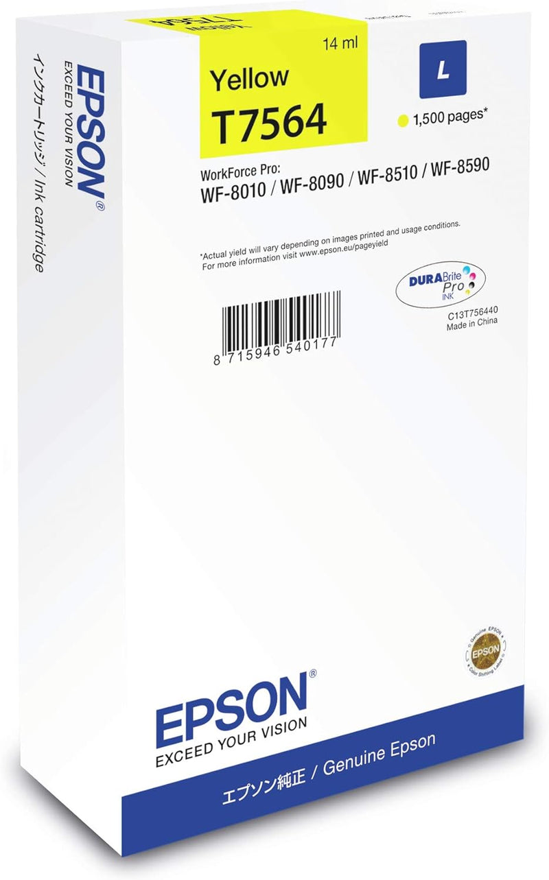 Cartuccia Originale Epson T7564 L Giallo