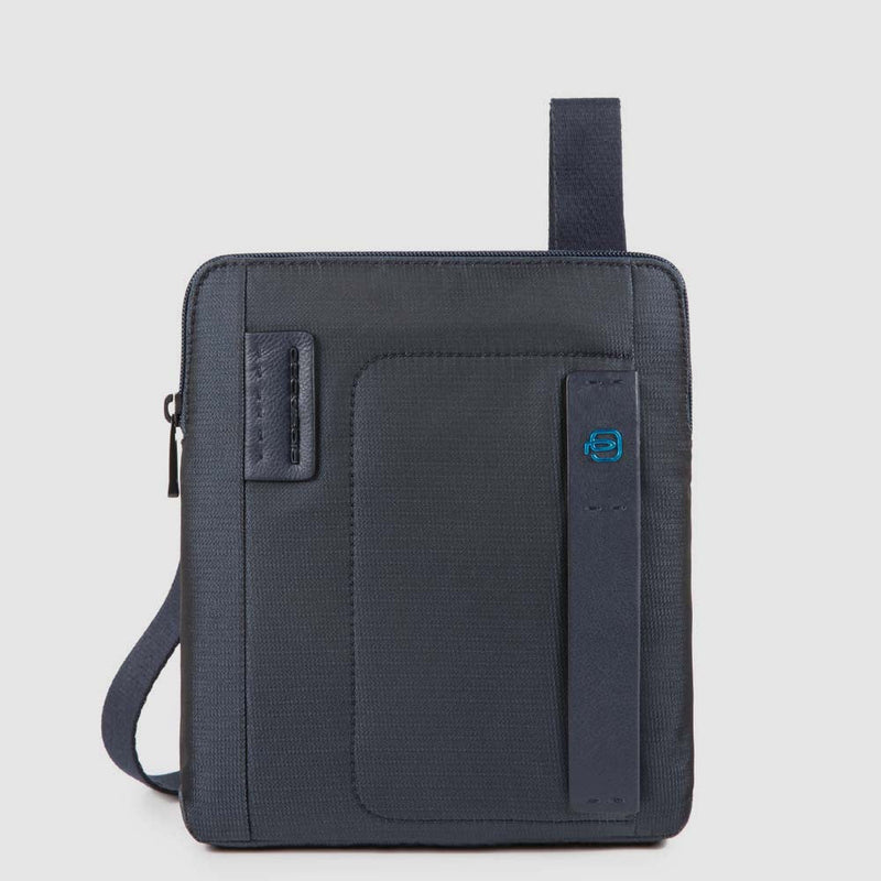 Borsello da Uomo Piquadro in Pelle e Tessuto Porta iPad® Pulse P16 Blu