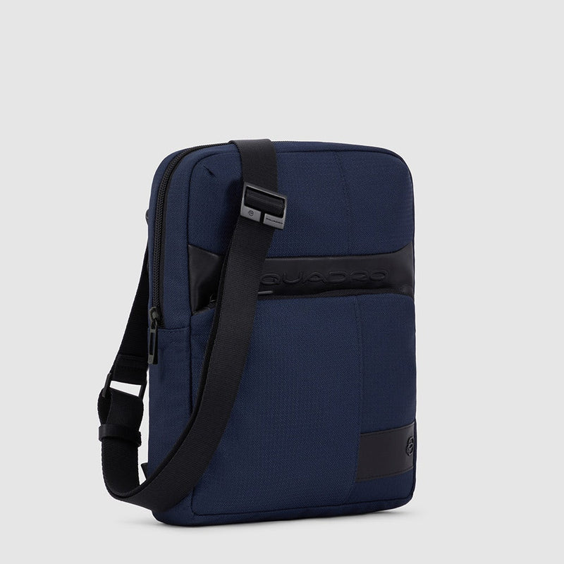 Borsello da Uomo Piquadro Wollen in Tessuto Gommato Porta iPad® Blu