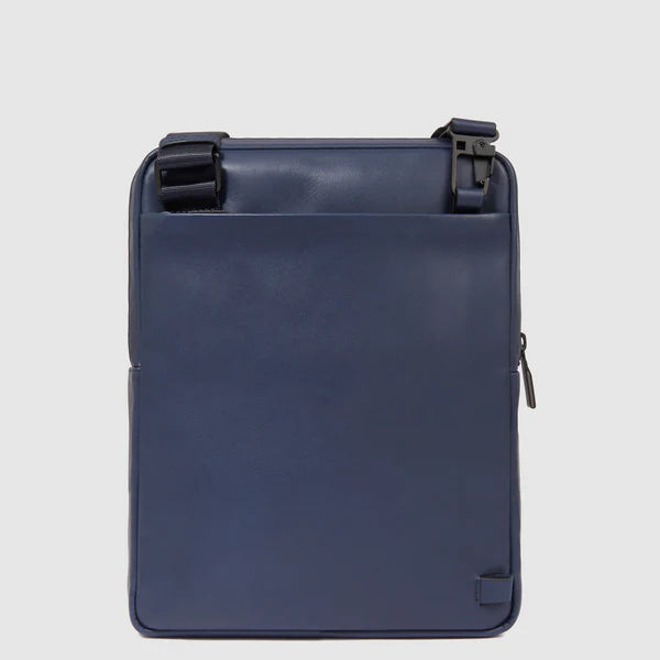 Borsello da Uomo Piquadro Liko a Tracolla in Pelle Porta iPad® Blu