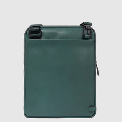 Borsello da Uomo Piquadro Liko a Tracolla in Pelle Porta iPad® Verde