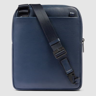 Borsello da Uomo Piquadro Russel in Pelle con Porta iPad® 11" Blu