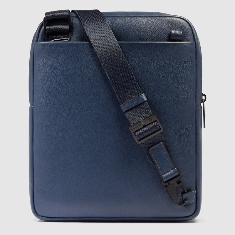 Borsello da Uomo Piquadro Russel in Pelle con Porta iPad® 11" Blu