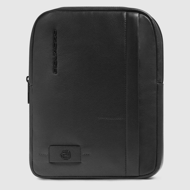 Borsello da Uomo Piquadro Russel in Pelle con Porta iPad® 11" Nero