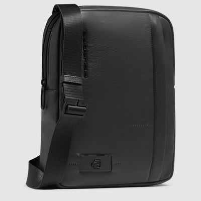 Borsello da Uomo Piquadro Russel in Pelle con Porta iPad® 11" Nero