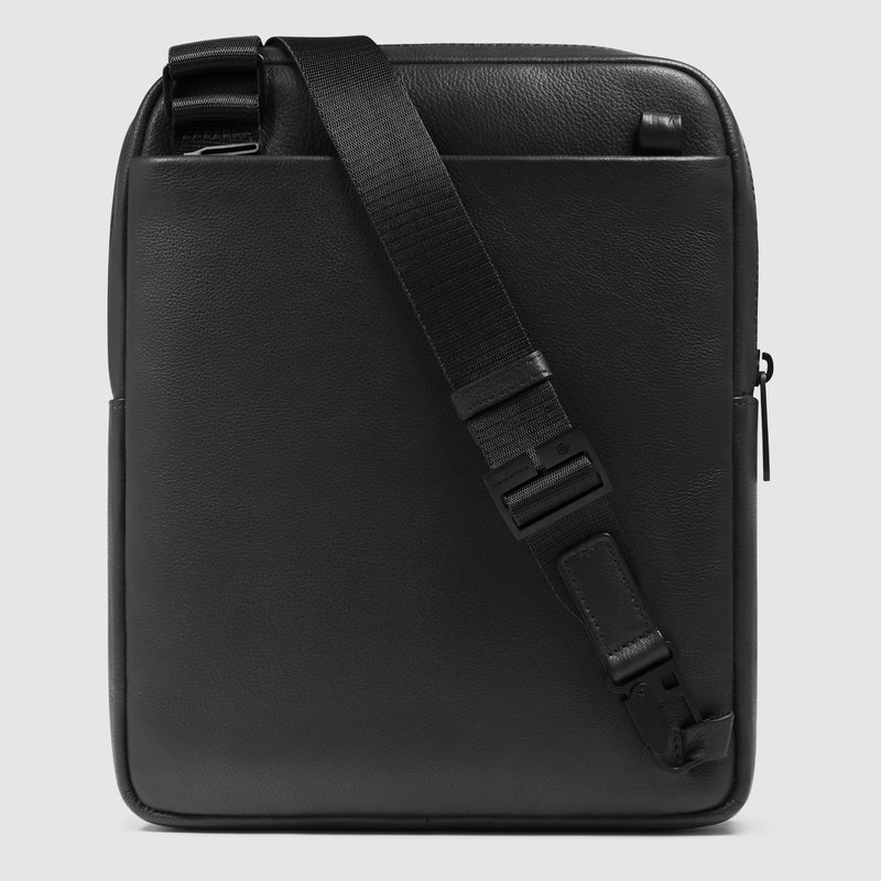Borsello da Uomo Piquadro Russel in Pelle con Porta iPad® 11" Nero