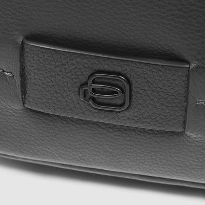 Borsello da Uomo Piquadro Russel in Pelle con Porta iPad® 11" Nero