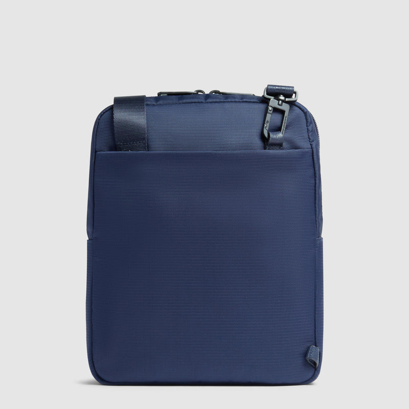 Borsello Piquadro Marcel in Pelle e Tessuto con Porta iPad® 11" Blu