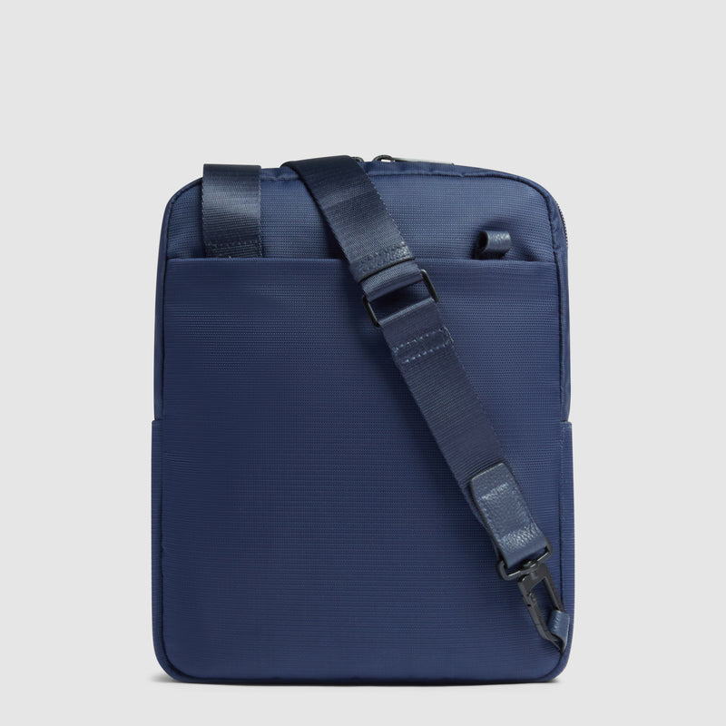 Borsello Piquadro Marcel in Pelle e Tessuto con Porta iPad® 11" Blu