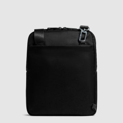 Borsello Piquadro Marcel in Pelle e Tessuto con Porta iPad® 11" Nero