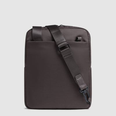 Borsello Piquadro Marcel in Pelle e Tessuto con Porta iPad® 11" Testa di Moro