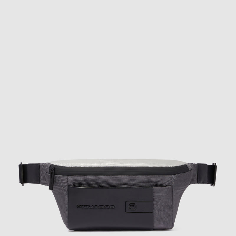 Marsupio da Uomo Piquadro Brief in Tessuto Riciclato Nero