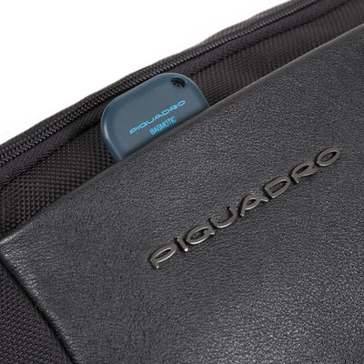 Marsupio da Uomo Piquadro Brief in Tessuto Riciclato Nero