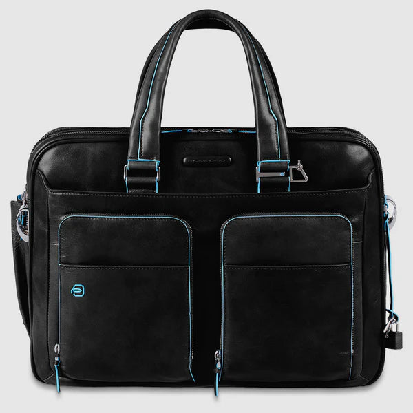 Cartella Espandibile Piquadro Blue Square in Pelle con Porta PC 15&