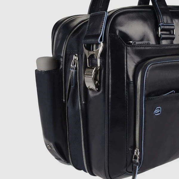 Cartella Espandibile Piquadro Blue Square in Pelle con Porta PC 15&