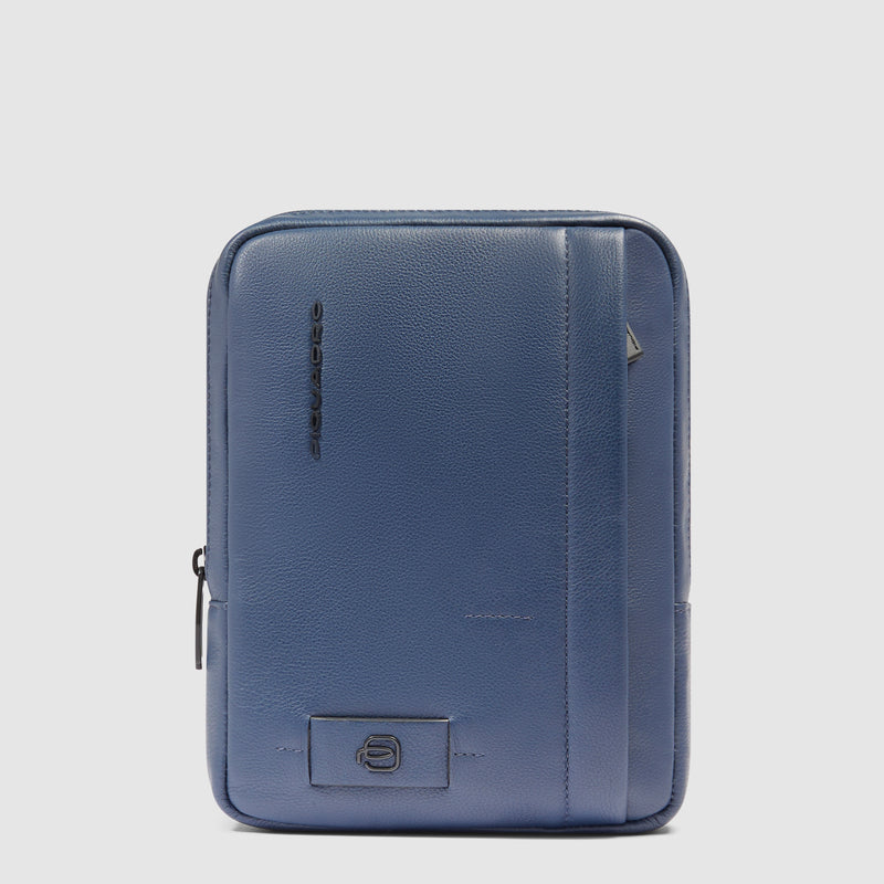 Borsello da Uomo Piquadro Russel in Porta con Porta iPad®mini Blu