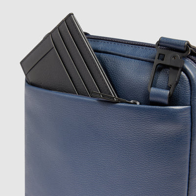 Borsello da Uomo Piquadro Russel in Porta con Porta iPad®mini Blu