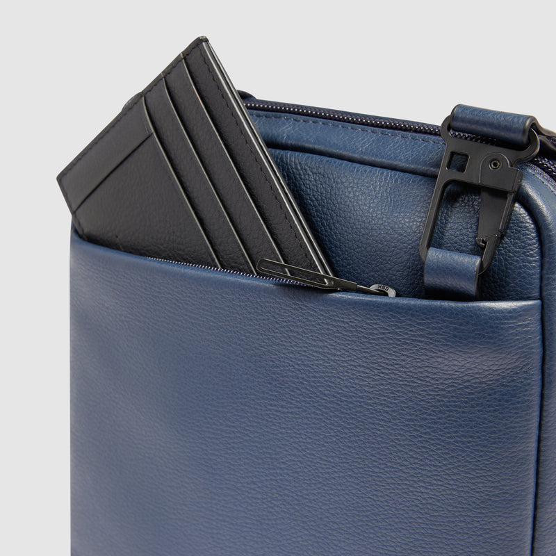 Borsello da Uomo Piquadro Russel in Porta con Porta iPad®mini Blu