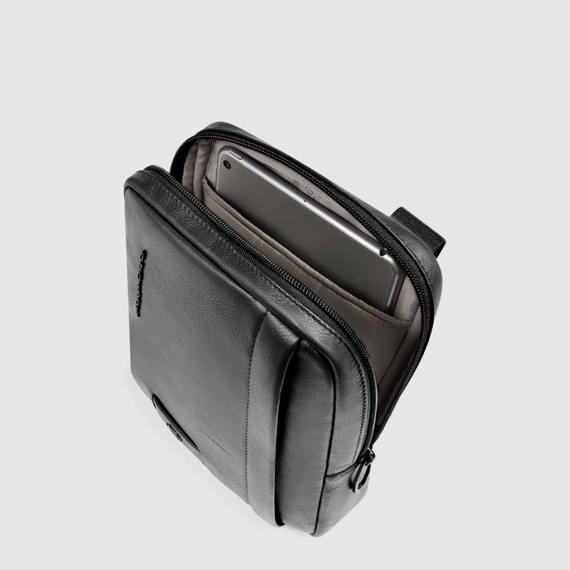 Borsello da Uomo Piquadro Russel in Porta con Porta iPad®mini Nero