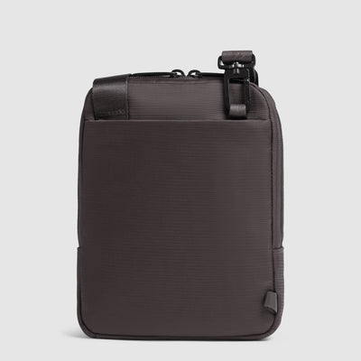 Borsello Piquadro Marcel in Pelle e Tessuto con Porta iPad®mini Testa di Moro