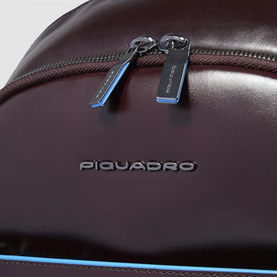 Zainetto Piquadro Blue Square in Pelle con Porta PC 14,'' e porta iPad®Pro 11'' Blue Square Mogano