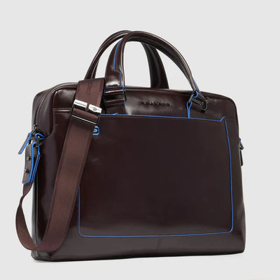 Cartella Piquadro Blue Square in Pelle con Porta PC 14'' e Porta iPad®Pro 12,9'' Mogano
