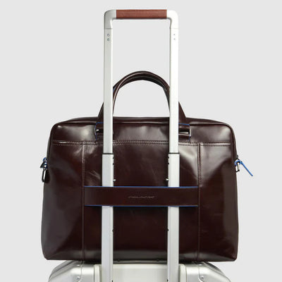 Cartella Piquadro Blue Square in Pelle con Porta PC 14'' e Porta iPad®Pro 12,9'' Mogano