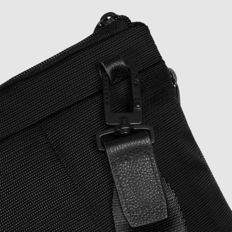 Cartella Briefcase Espandibile Piquadro Marcel in Pelle e Tessuto con Porta PC Porta PC 14&