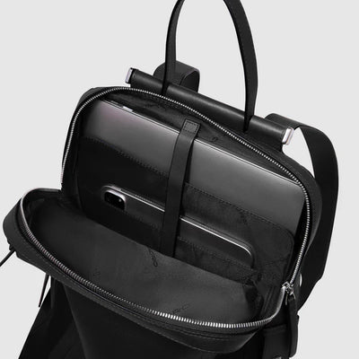 Zaino da Donna Piquadro Circle Porta PC 14'' e iPad® in Pelle Nero