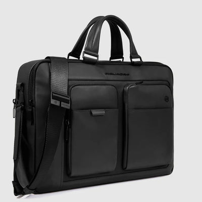 Borsa in Pelle Piquadro Liko Porta PC 15,6'' e iPad®Pro 12,9'' Nero