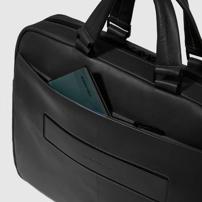 Borsa in Pelle Piquadro Liko Porta PC 15,6'' e iPad®Pro 12,9'' Nero