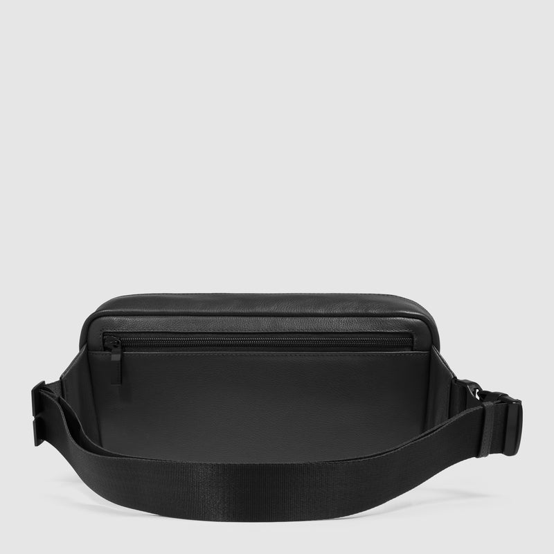 Marsupio da Uomo Piquadro Russel in Pelle con RFID Nero