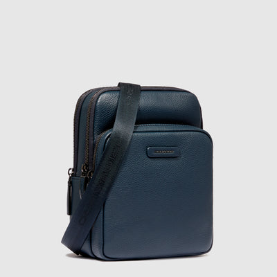 Borsello da Uomo Piquadro Modus in Pelle con Porta iPad®mini Blu