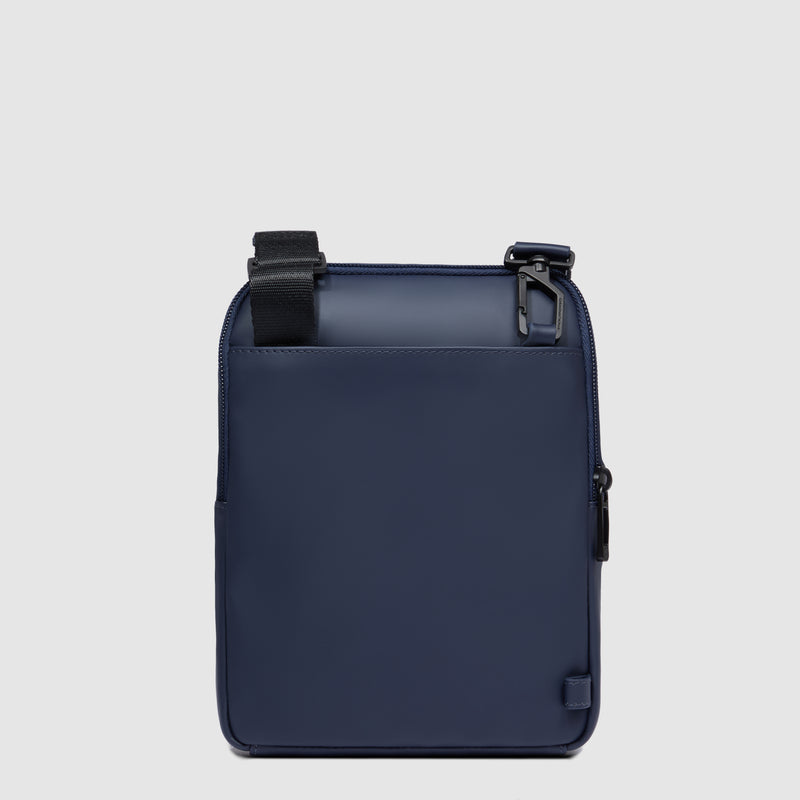 Borsello da Uomo Piquadro Wollem in Pelle e Tessuto Porta iPad® Mini Blu