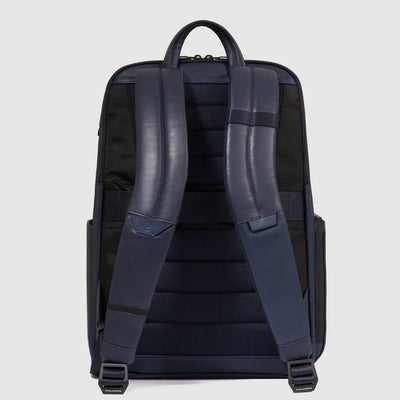 Zaino in Pelle Piquadro Liko Porta PC 15,6'' Blu