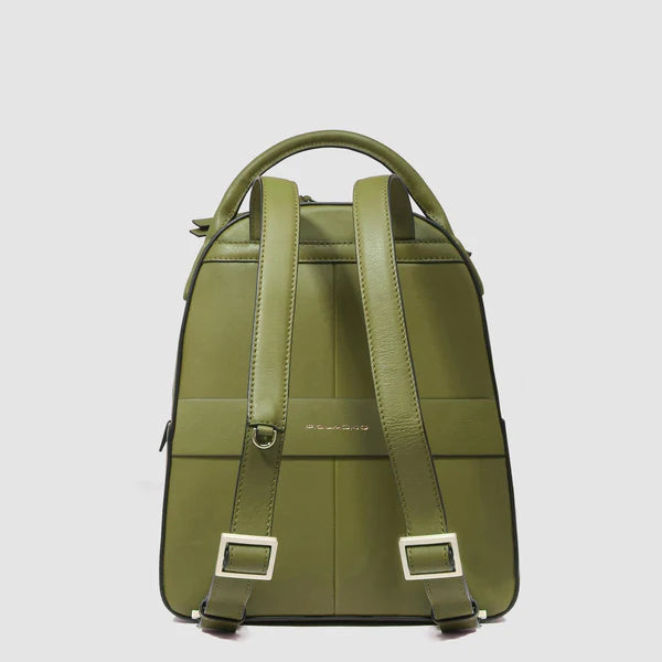 Zainetto da Donna Piquadro Ashley con Porta iPad®mini in Pelle Verde