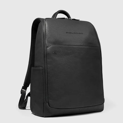 Zaino da Uomo Piquadro Black Square con Porta PC 14'' e iPad® in Pelle Nero