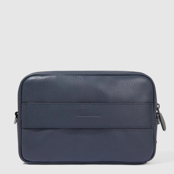 Tracolla Crossbody Piquadro Modus in Pelle con CONNEQU Blu