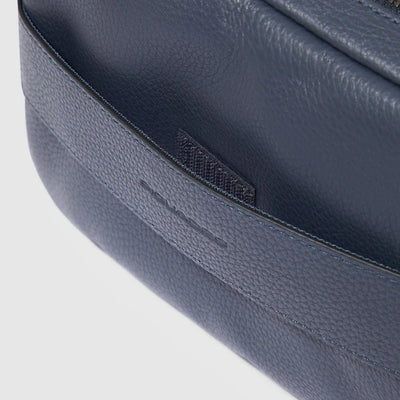 Tracolla Crossbody Piquadro Modus in Pelle con CONNEQU Blu