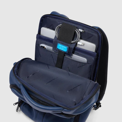 Zaino Piquadro Than Porta PC 15,6'' e iPad®Pro 12,9" in Pelle Blu