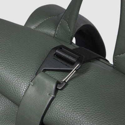 Zaino Roll-Top Piquadro Than con Porta PC 15,6'' e iPad®Pro 12,9" in Pelle Verde
