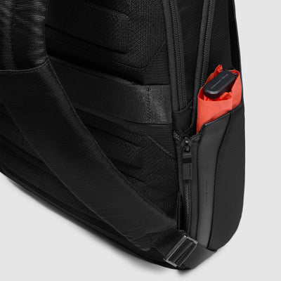 Zaino da Uomo Piquadro Orion a 2 Scomparti con Porta PC 14'' e iPad® in Pelle e Tessuto Riciclato Blu