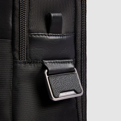 Borsa da Lavoro da Uomo Piquadro Wollem in Tessuto e Pelle con Porta PC 15,6'' e Porta iPad®Pro 12,9'' Nero