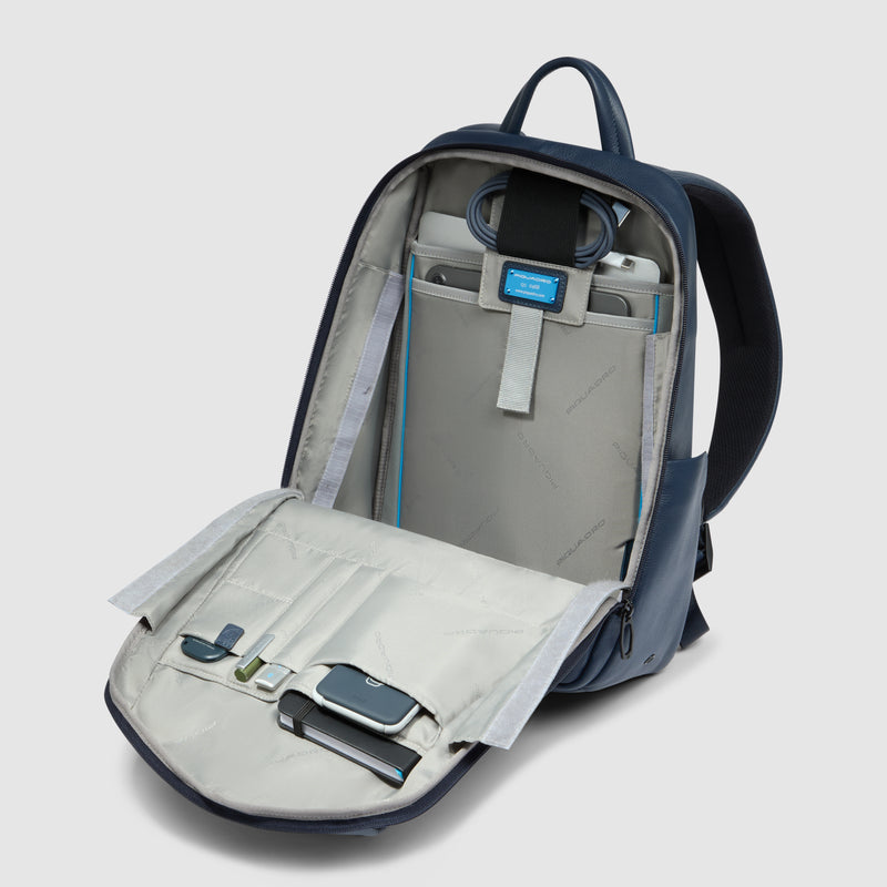 Zaino Piccolo da Uomo Piquadro Russel in Pelle con Porta PC 13&