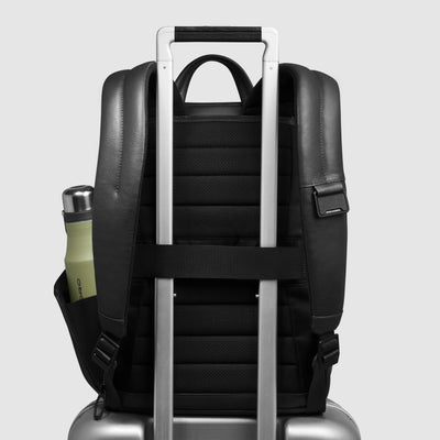 Zaino Piccolo da Uomo Piquadro Russel in Pelle con Porta PC 13'' Nero