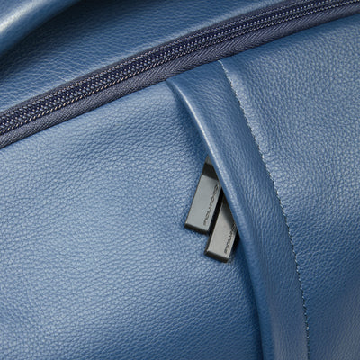 Zaino da Uomo Piquadro Russel in Pelle con Porta PC 14" Blu