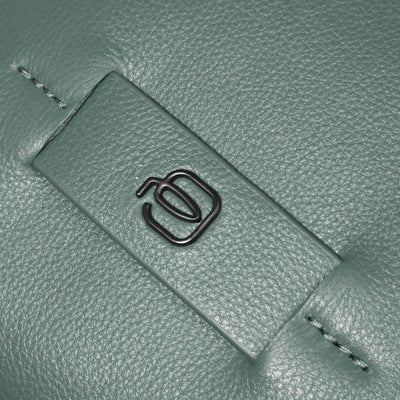 Zaino da Uomo Piquadro Russel in Pelle con Porta PC 14" Verde