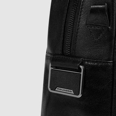 Borsa Briefcase da Uomo Piquadro New Classic con 1 Scomparto in Pelle con Porta PC e iPad® 12,9" Nero