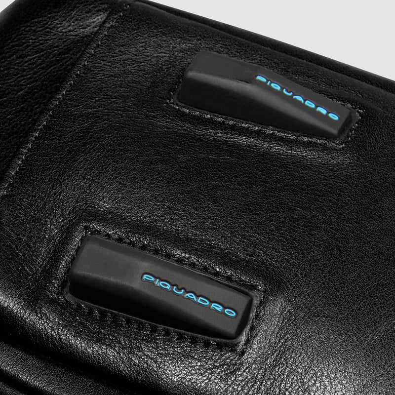 Borsa Briefcase da Uomo Piquadro New Classic con 1 Scomparto in Pelle con Porta PC e iPad® 12,9" Nero